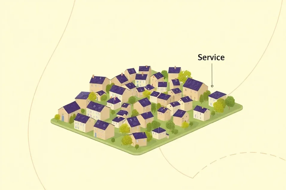 Carte du secteur d'intervention autour de Harnes (62440)